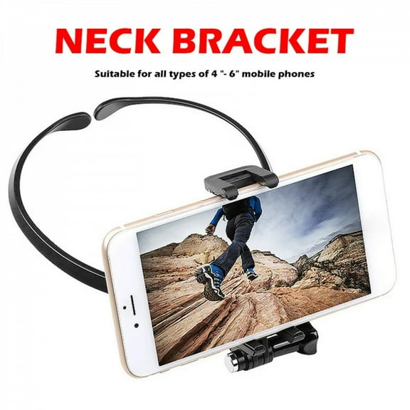 Neck Mount Anti-shake Neck Phone Holder For POV Photographing Vlog Wearable Phone Mount Stand Action Camera Running Cycling