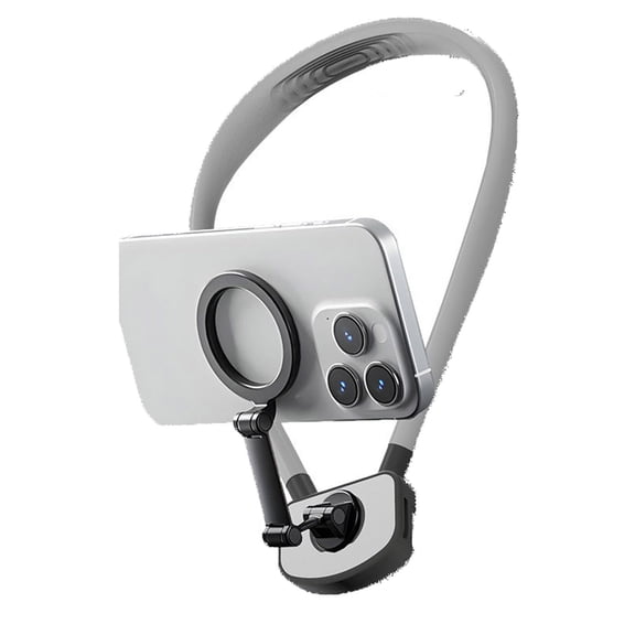Neck Mount Holder for Phones - Suction Design for Secure and Comfortable Hands-Free Use Ideal for Videos and Calls