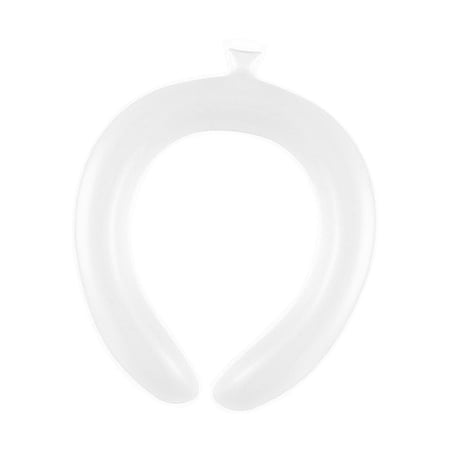 Neck Neck Cooling Tube Hands Free Reusable Kids Summer Cold Ice Pack Cooling Neck Wrap for Running Driving Cycling Jogging Fishing White