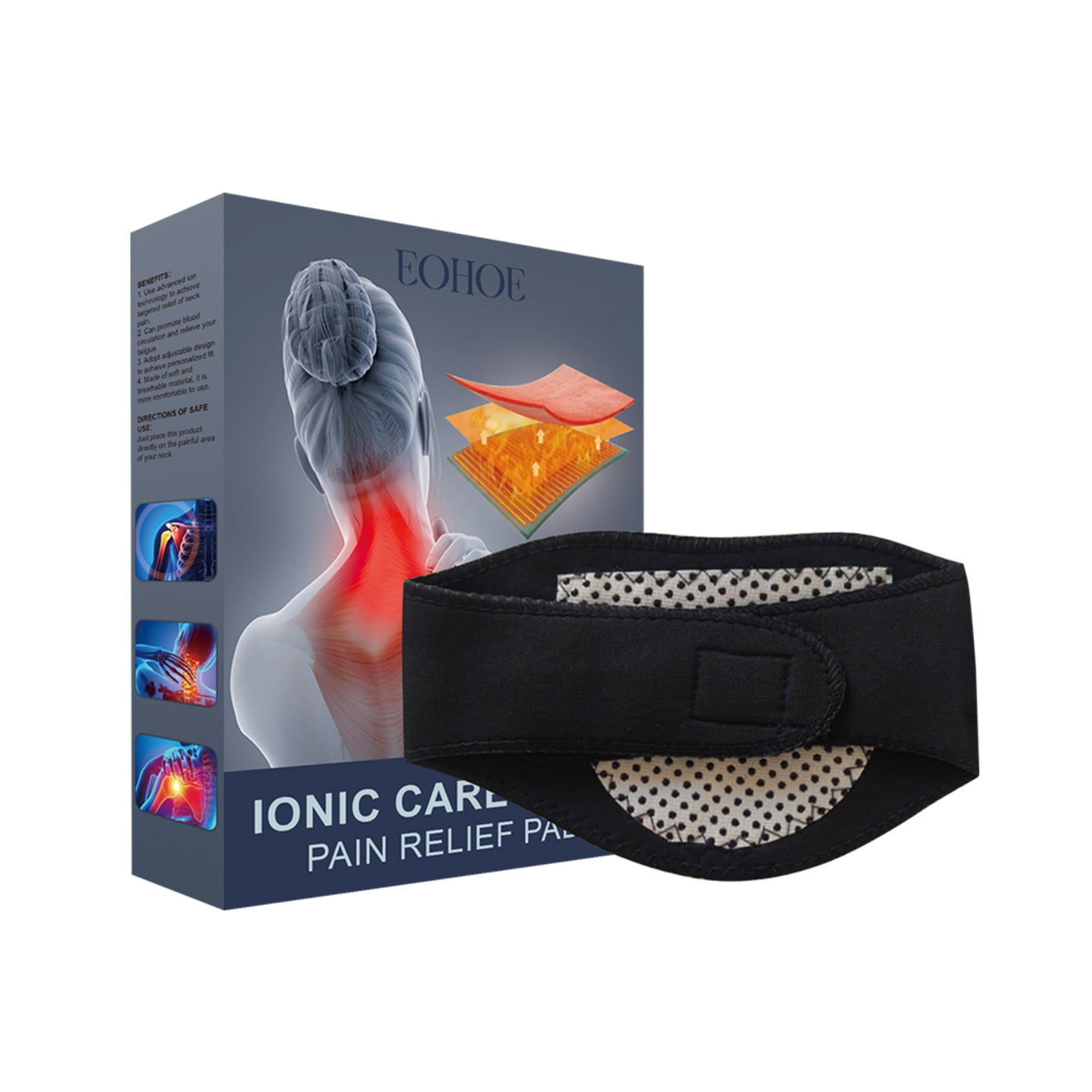 Neck Pain Relief Pad, Lumbar Spine Shoulder And Neck Joint Massage Care Pad