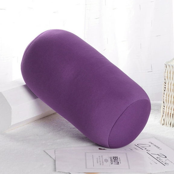 Neck Pillow Bolster Pillow Foam Microbead Pillows 12x6 Inch Cylinder Pillows Neck Roll Pillow for Sleeping Soft Round Pillow for Home Travel Neck Head Back Support Rest