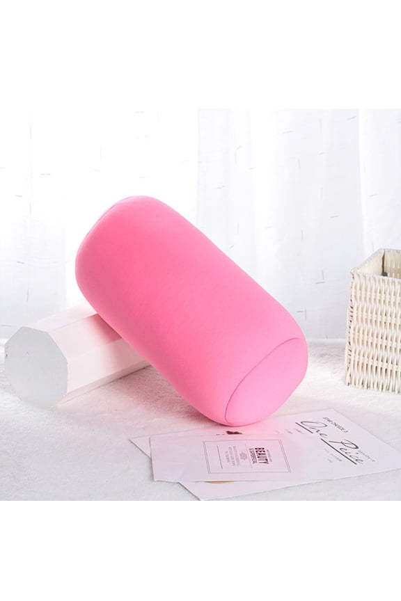 Neck Pillow Bolster Pillow Foam Microbead Pillows 12x6 Inch Cylinder Pillows Neck Roll Pillow for Sleeping Soft Round Pillow for Home Travel Neck Head Back Support Rest