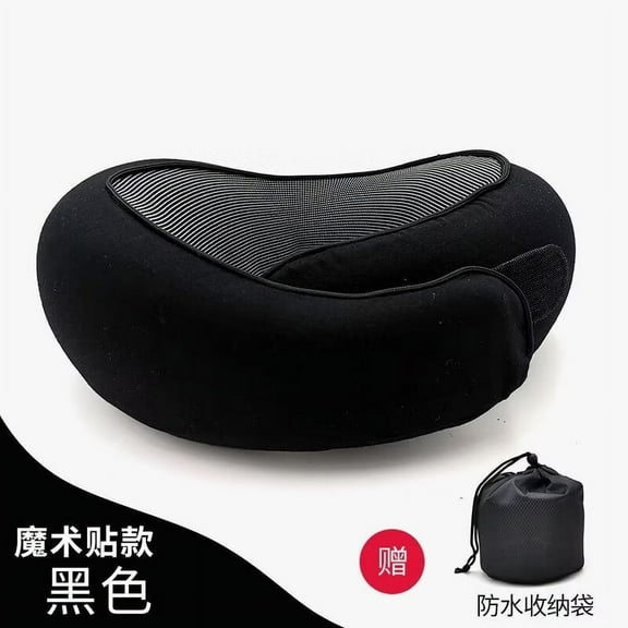 Neck Pillow Chin Support Pillow Adjustable 100% Pure Memory Foam Pillow for Home Stowable U-Shaped Pillow For Airplanes Car BL