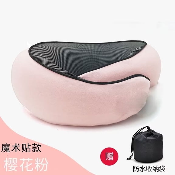 Neck Pillow Chin Support Pillow Adjustable 100% Pure Memory Foam Pillow for Home Stowable U-Shaped Pillow For Airplanes Car PI