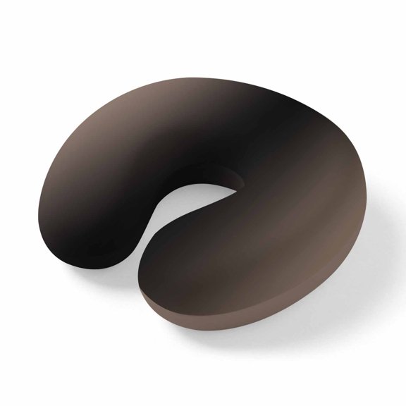 Neck Pillow Ergonomic Memory Foam U Shaped Pillows,Black Brown Gradient Pattern Soft Portable Neck Head Support Cushion Pillow for Travel Airplane Car Office Use,Abstract Geometric Art