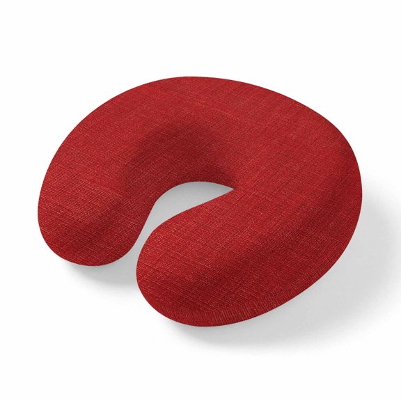 Neck Pillow Ergonomic Memory Foam U Shaped Pillows,Red Watercolor Soft Portable Neck Head Support Cushion Pillow for Travel Airplane Car Office Use,Modern Minimalist Style