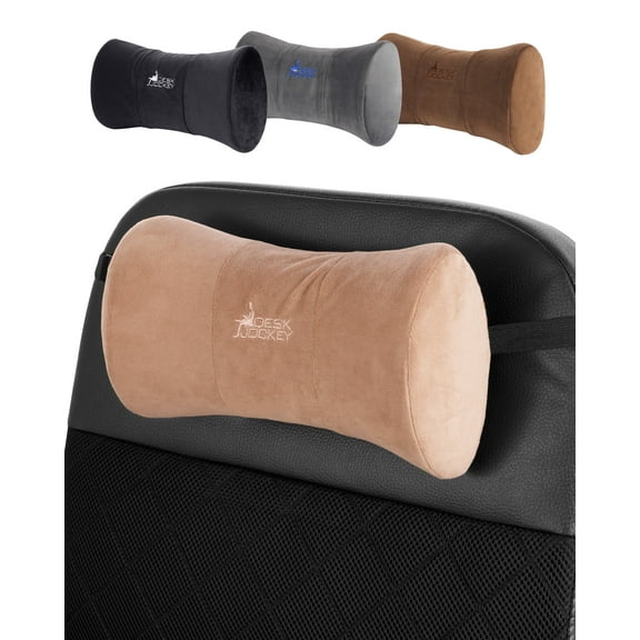 Neck Pillow Headrest Support Cushion - Clinical Grade Memory Foam for Chairs, Recliners, Driving Bucket Seats (Barnwood)