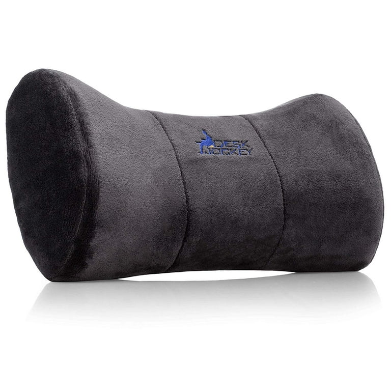  Neck Pillow Headrest Support Cushion - Clinical Grade Memory  Foam for Chairs, Recliners, Driving Bucket Seats (Plush Velvet, Gray) :  Home & Kitchen