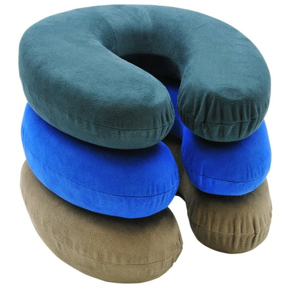Roadpro Tan Memory Foam Neck Support Pillow