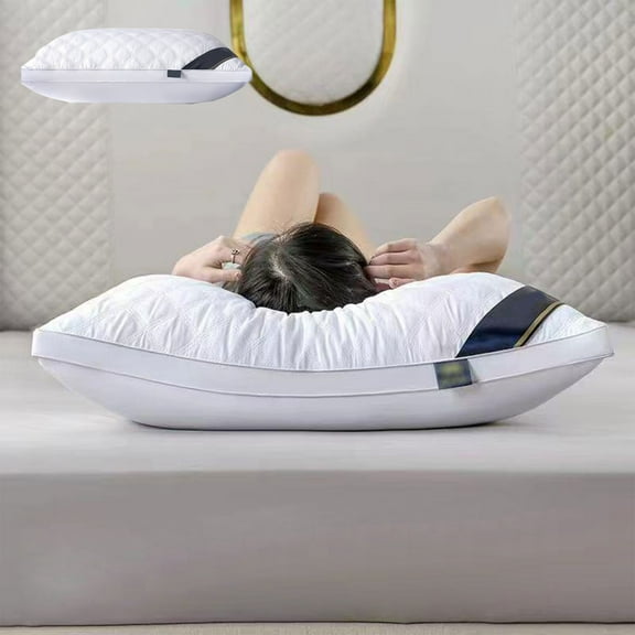 Neck Pillow Sleeping Special Adjustable Height 74x48cm Natural Odorless Breathable Washable Supportive Pillow for Side Back Sleepers Home Bedroom Gift