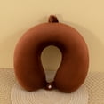 thumbnail image 1 of Neck Pillow for Traveling, Upgraded Travel Neck Pillow for Airplane, Memory Foam Travel Pillow for Flight Headrest Sleep, Portable Plane Accessories, 1 of 6