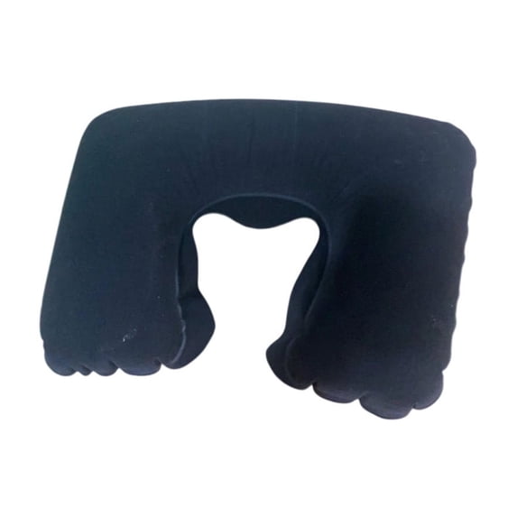 Neck Pillows for Travel Inflatable U-Shaped Cervical Support with Velour Cover for Aviation, Outdoor and Home Use