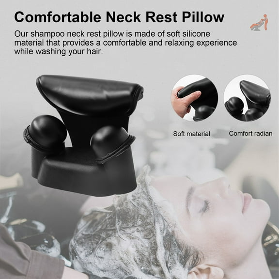 Neck Rest Pillow,Pillow Salon Barber Salon Barber Sink Rest Cushion Hair Neck Rest Neck Support Hair Pillow Mewmewcat Pillow Headrest Silicone Qisuo