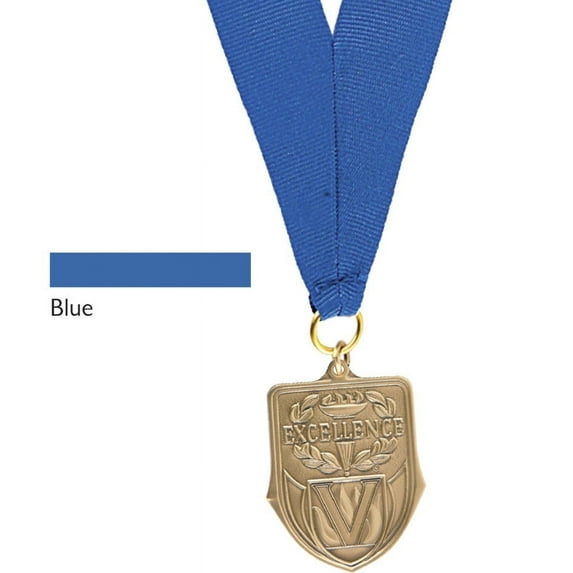 Neck Ribbon 0.87 x 30 In., Blue