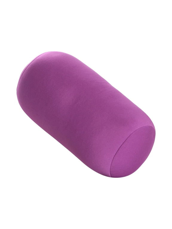 Neck Roll Pillow Cervical Bolster Cylinder Cushion Memory Foam Round Support Pillow for Pain Relief Ergonomic Design for Head Neck Back Ideal for Office Nap Travel Lumbar Support Home Use