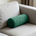 thumbnail image 1 of Neck Roll Pillow Cover with Zipper, Round Pillowcase for Cylindrical Cushion 5.9x15.7 In, Washable Bolster Cover for Sofa Bedroom Living Room Chair, Solid Color (Insert Not Included), 1 of 6