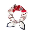 thumbnail image 1 of Neck Scarves Silk Scarves Silk Feeling Scarf Medium Square Satin Head Scarf for Women 27.5 × 27.5 Inches, 1 of 3