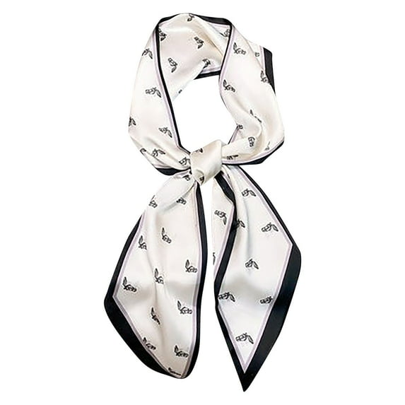 Neck Scarves Silk Scarves Silk Scarf for Women Elegant Square Neck Scarf Fashionable Bandana Wrap Accessory for Blouse and Wear