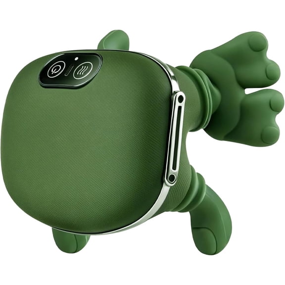 Neck and Shoulder Massager with Bionic Hand - 4D Kneading Shiatsu with Heat, Wireless Portable Rechargeable Deep Tissue Massager for Pain Relief, Home/Office (Green)
