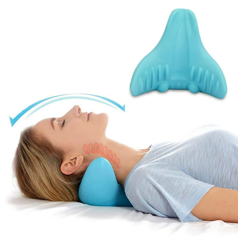 Neck and Shoulder Relaxer, Cervical Traction for Neck Pain Relief, Cervical  Traction Device for TMJ Pain Relief and Cervical Spine Alignment,  Chiropractic Pillow Neck Stretcher 