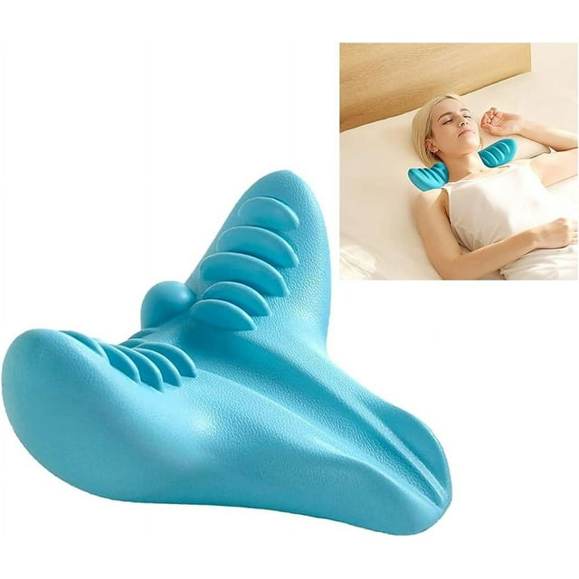 Neck and Shoulder Relaxer, Man Woman Neck Traction Pillow Device for Pain Relief, Muscle