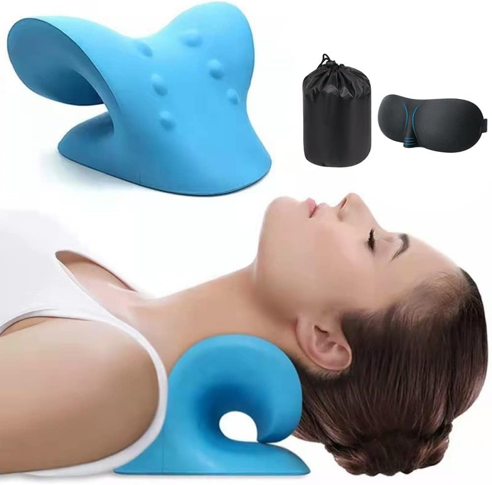  Chiropractic Pillow,Neck and Shoulder Pain Relief Support  Relaxer Cervical Pillow Massage Traction Device to Help Ease Neck Pain and Shoulder  Pain and Provide Relief by Easing Tension : Home & Kitchen