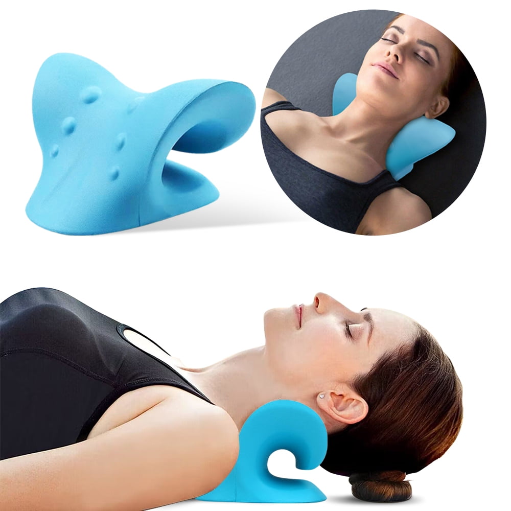Neck And Shoulder Relaxer Chiropractic Pillow Neck Traction Device Relieve  Pain And Cervical Spine Massage Pillow - AliExpress