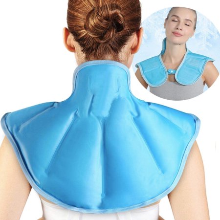 Neck Shoulder Upper Back Reusable Gel Ice Pack Wrap Cold Therapy Pain Relief