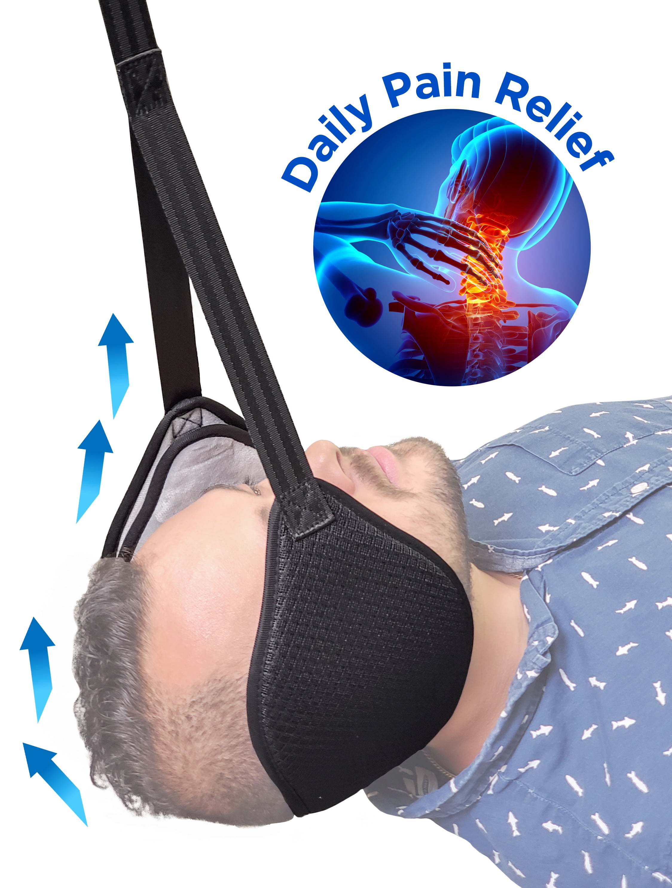 Neck Sling Hammock Stretcher for Head Neck Back Pain Relief Portable Cervical Traction Device for Doorknob Walmart