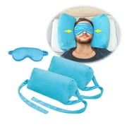 Neck Stabilizer Pillow for Sleeping Head Wedge Positioning Pillow for Post-Surgery, Anti-Wrinkle Beauty Pillow, Face-Up Medical Neck Support, Triangle Wedge for Back Sleep Training