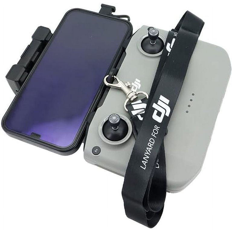 Nekband Lanyard met Clip/Mount Compatibel met DJI Mini 3/Mini 3 Pro/Mini 2/Mini 2 SE/Air 3/Air 2S/Mavic 3/FPV/Mavic Air 2/RC-N1/RC-N2 Drone Afstandsbediening Accessoires, Zwart, 74 cm