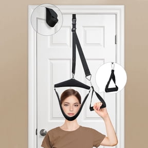 [Gazdag]Neck Stretcher Cervical Traction Cervical Neck Traction Device for Home Use Over The Door Neck Traction Portable Neck Pain Relief Physical Therapy AIDS for Neck Decompression Device