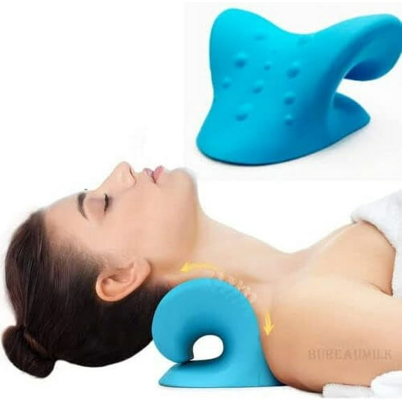 Neck Stretcher, Neck Cloud Pain Relief -Cervical Traction Device Posture Corrector,Neck Hump Pillow Corrector Traction for Spine and Neck Pain Alignment