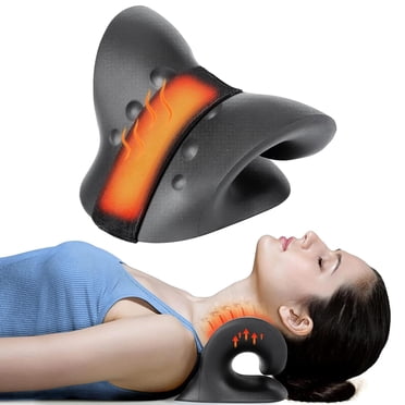 Blue Cervical Neck Stretcher For Pain Relief & Muscle Relaxation – Portable Traction Device For Men & Women