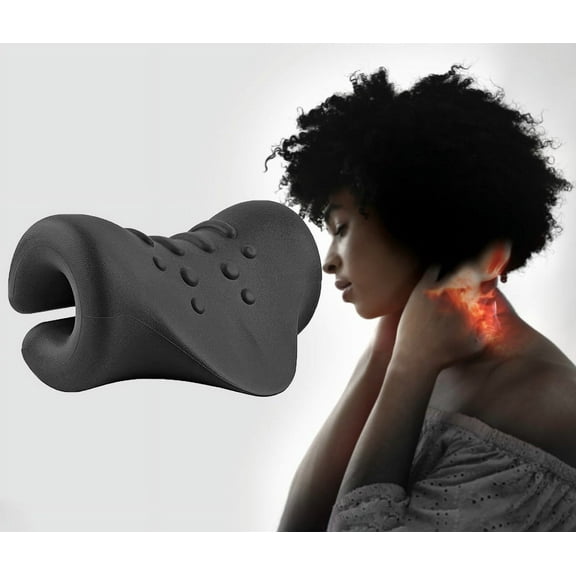 Neck Stretcher Neck and Shoulder Relaxer,Portable Cervical Traction Device,Neck Posture Corrector Chiropractic Pillow for Cervical Spine Alignment