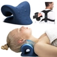thumbnail image 1 of Neck Stretcher & Posture Corrector for Women and Men - Relieve Neck Pain and Improve Posture - FSA HSA Eligible - Cervical Neck Traction Device - 2 in 1 Support Solution -, 1 of 7