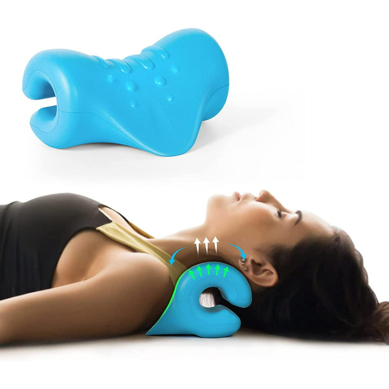 Neck Stretcher for Pain Relief in Blue