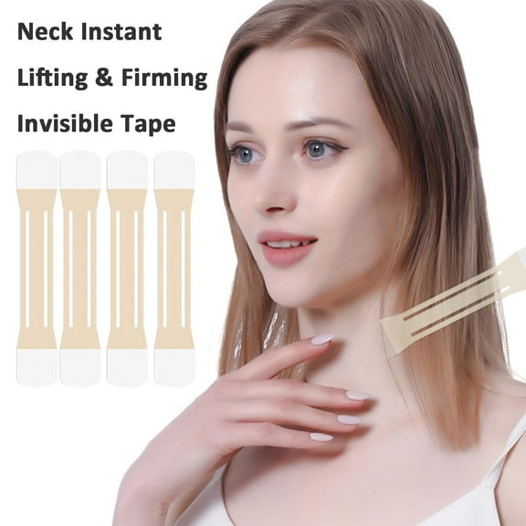 Neck Strips, Neck Tape Lifting Invisible Tightening Tapes and Bands Lifter for Wrinkles Neck Makeup Patches, Lifting Saggy Skin, Neck Line Remover Slimmer