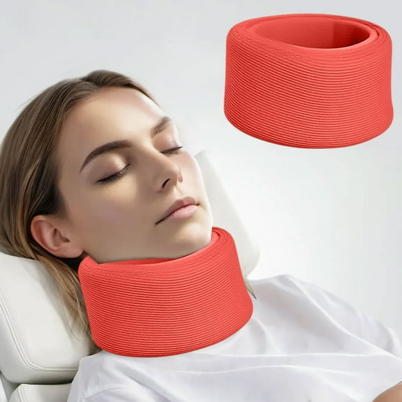 Neck Support Collar, Ergonomic Foam Cervical Brace for Neck Pain Relief and Posture Correction, Breathable Adjustable Neck Pillow for Office, Home, and Travel Use
