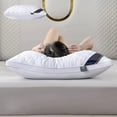 thumbnail image 1 of Neck Support Pillow for Sleeping – Odorless Memory Foam Bed Pillow, Natural Material, No Collapse Firm Support, Adjustable Height, Washable Pillowcase, Hypoallergenic, 1 of 7