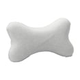 thumbnail image 1 of Neck Support Pillow for Car and Sleeping - Slow Springback Memory Foam with Breathable Cotton Cover, 10.63 x 7.48 in, Gray, 1 of 6