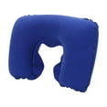 thumbnail image 1 of Neck Support Travel Pillow Ergonomic U-Shaped Inflatable with Soft Velour Cover for Aviation, Outdoor & Home Use, Portable Cervical Support, 1 of 6