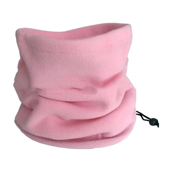 Neck Warmer,1PCS Winter Neck Warmer Gaiter for Men Women,Ski Fleece Winter Scarf Windproof Face Mask for Skiing Hiking Cycling(Pink)