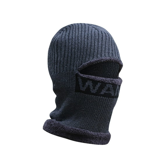 Neck Warmer, Duoif Ski for Men Winter Knitted Full Hats 1 Hole Ski for Men Women Winter Scarf for Women Grey