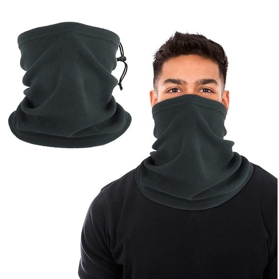 Neck Warmer Fleece Neck Gaiter Ski Face Mask Scarf Half Face Cover Beanie Balaclava Hat for Men Women