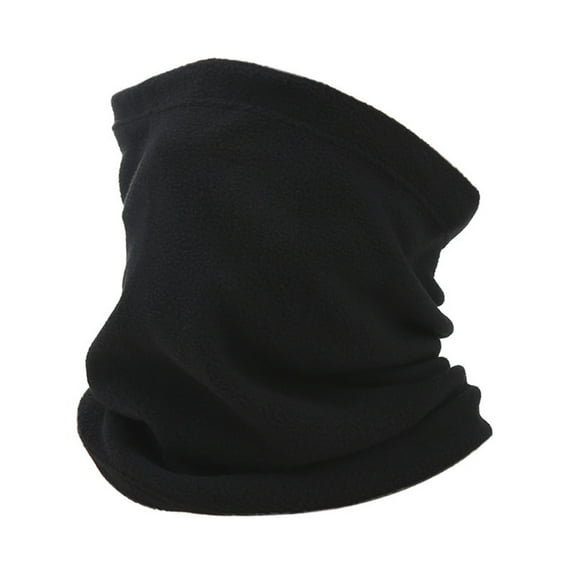 Neck Warmer Men And Women Winter Cold-proof Collar Velvet Padded Outdoor Cycling Outdoor Neck Scarf Fashion Camping Black Free