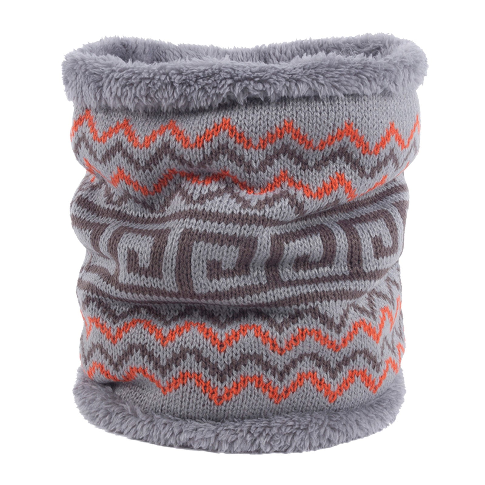 Neck Warmer Winter Knit Lined Neck Gaiter Heat Thermal Ski Tube Circle