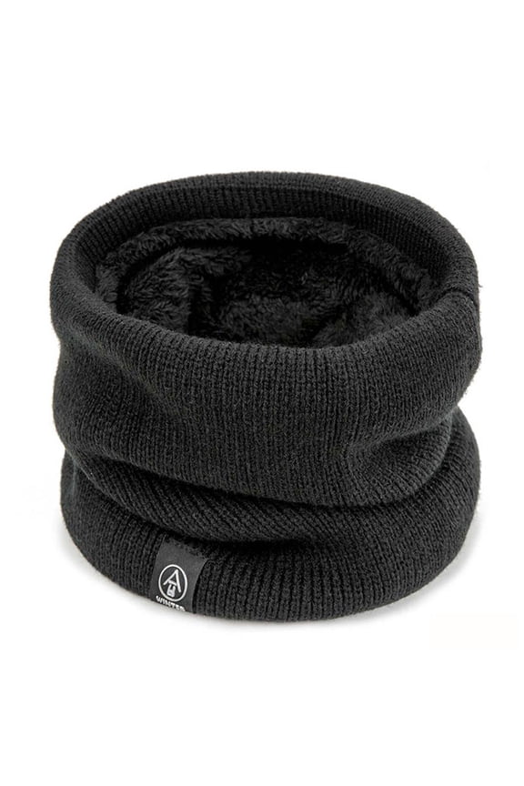Neck Warmer for Men Women Fleece Neck Gaiter Winter Double-layer Thick Knit Circle Loop Infinity Scarf Warm
