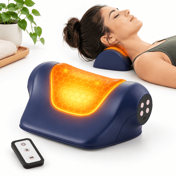 Neck With Heat Red Light & Vibration
