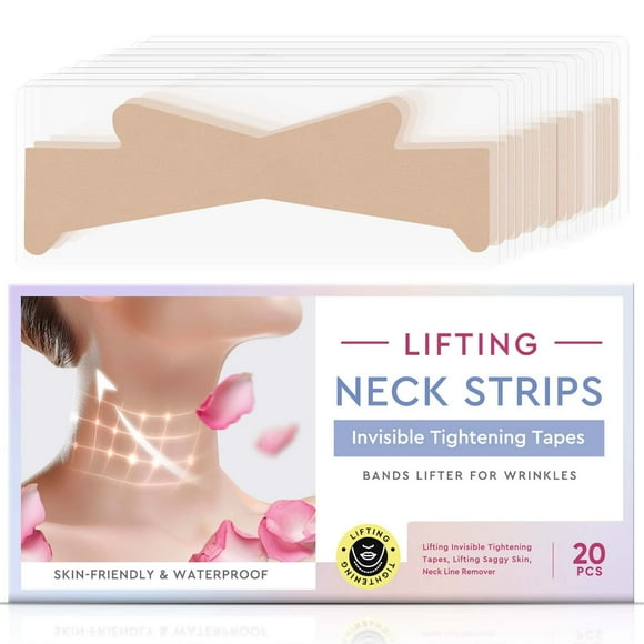 Neck Wrinkle Patches, Neck Lift Tape, Neck Tape Lifting Invisible, Anti-Aging Neck Wrinkle Pads Moisturizing & Firming Neck Mask Patches, Anti-Wrinkle Neck Patches, 20PCS